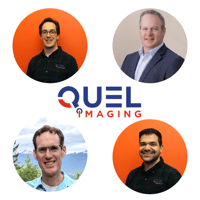 Webinar Panelists surrounding the QUEL Imaging logo