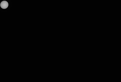 Stitched image showing RET target illumination moving across the field of view